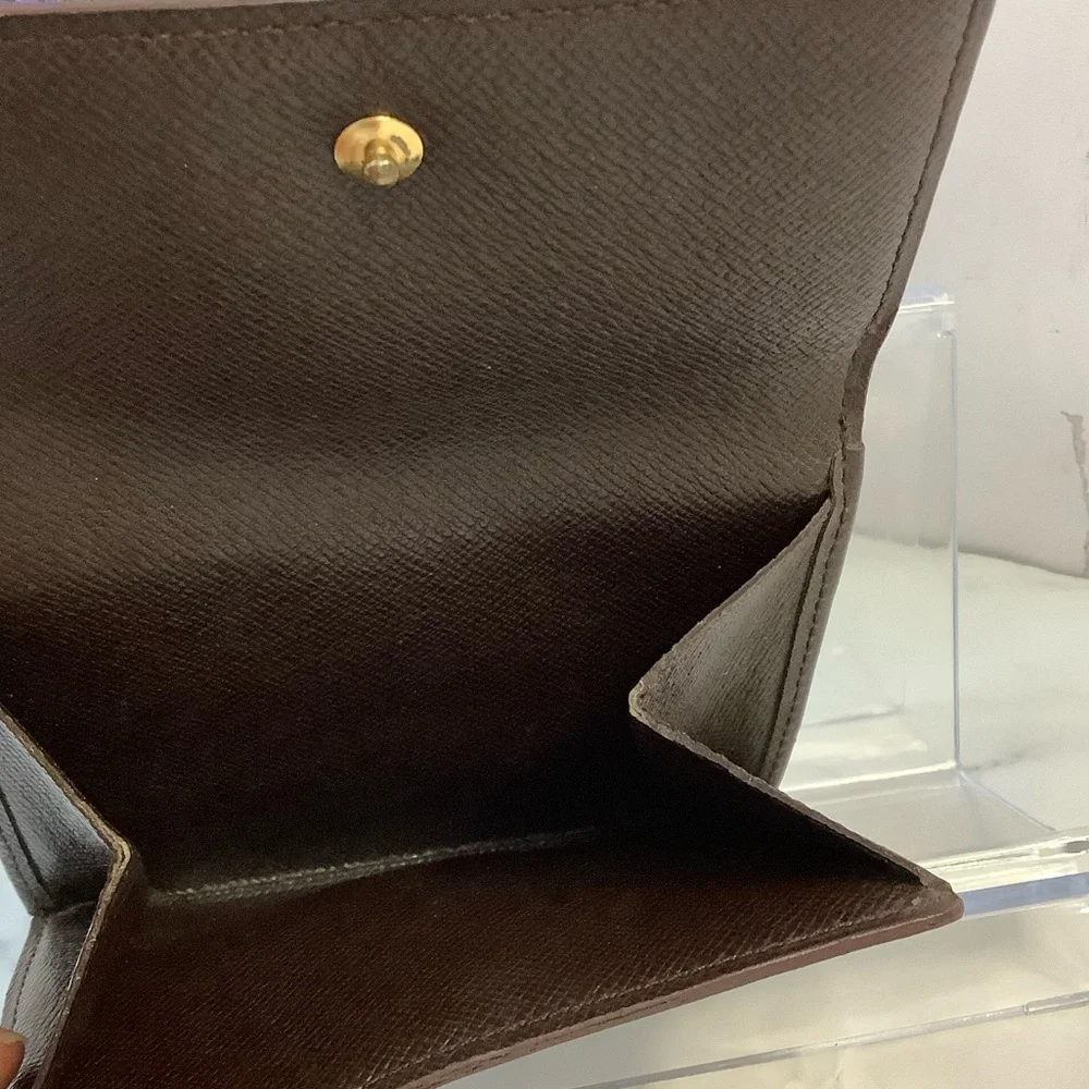 GUC Louis Vuitton Damier Ebene Elise Compact Wallet